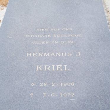 KRIEL Hermanus J. 1906-1972