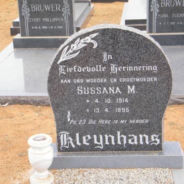 KLEYNHANS Sussana M. 1914-1995