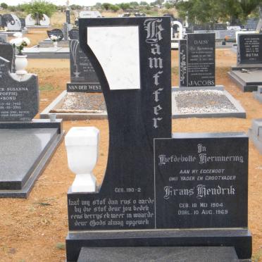 KAMFFER Frans Hendrik 1904-1969