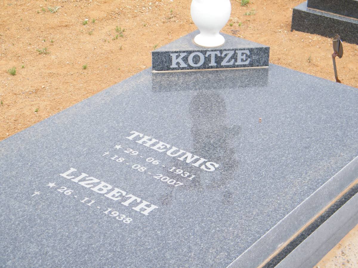 KOTZE Theunis 1931-2007 &amp; Lizbeth 1938-
