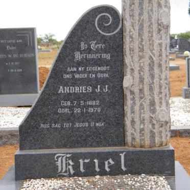 KRIEL Andries J.J. 1882-1970