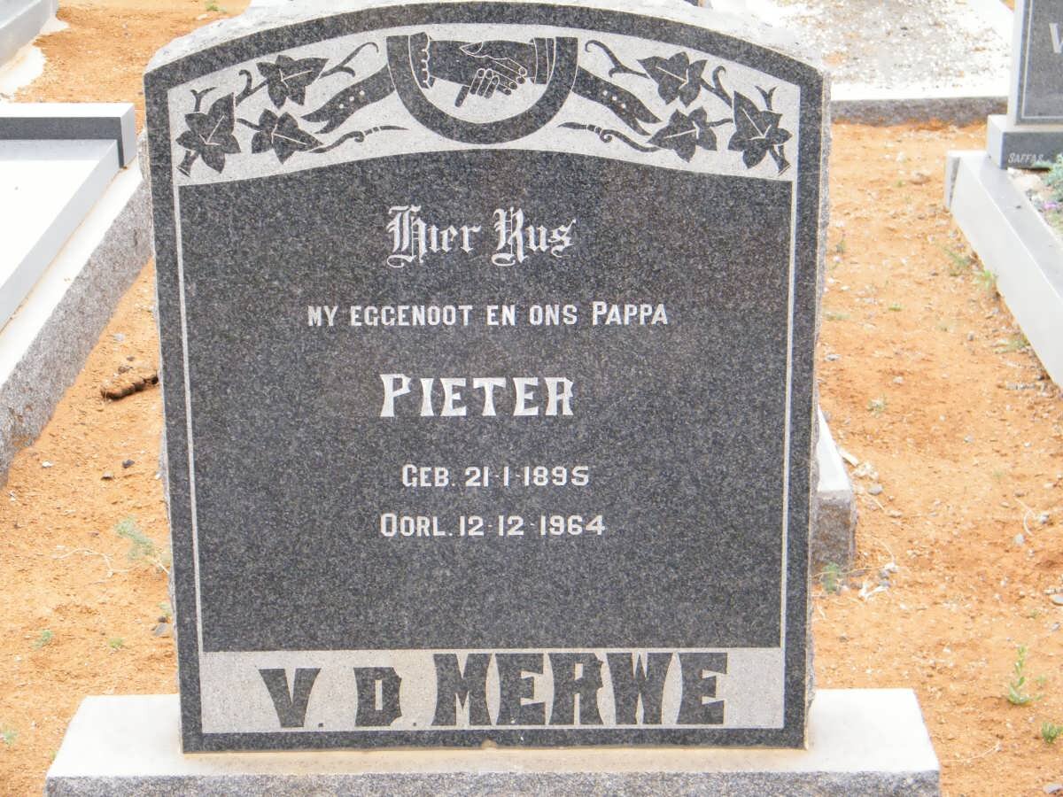 MERWE Pieter, v.d. 1895-1964