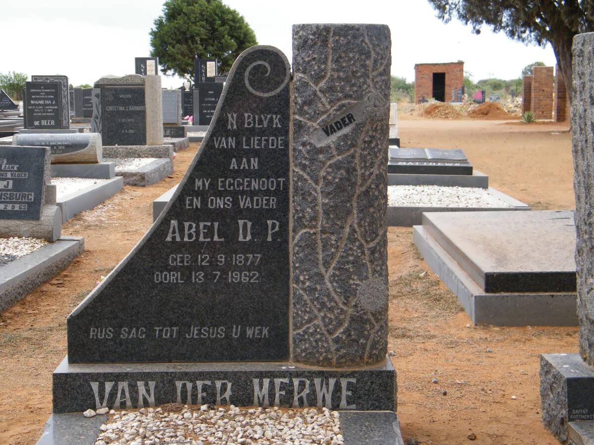 MERWE Abel D.P., van der 877-1962