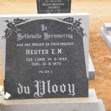 PLOOY Hester E.M., du nee LUBBE 1882-1970