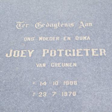 POTGIETER Joey nee VAN GREUNEN 1888-1970