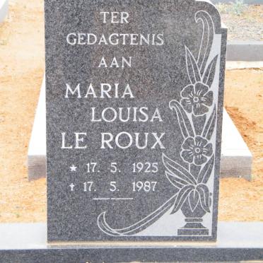 ROUX Maria Louisa, le 1925-1987
