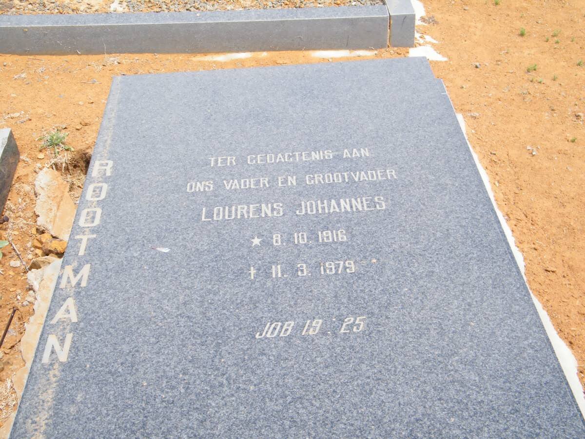 ROOTMAN Lourens Johannes 1916-1979