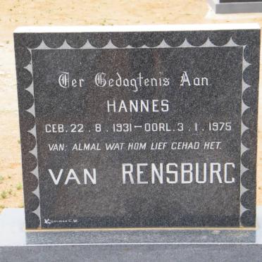 RENSBURG Hannes, van 1931-1975