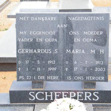 SCHEEPERS Gerhardus S. 1912-1999 &amp; Maria M.H. 1913-2003