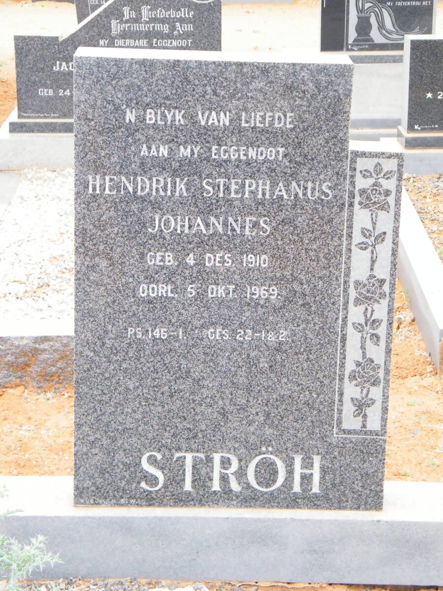 STROH Hendrik Stephanus Johannes 1910-1969