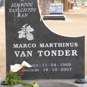 TONDER Marco Marthinus, van 1969-2007