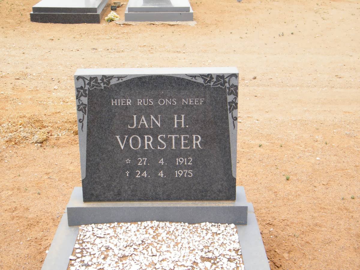 VORSTER Jan H. 1912-1975