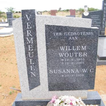 VERMEULEN Willem Wouter 1955-2002 &amp; Susanna W.C. 1959-