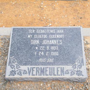 VERMEULEN Dirk Johannes 1893-1980