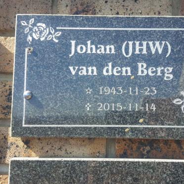 BERG J.H.W., van den 1943-2015