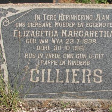 CILLIERS Elizabeth Margaretha nee VAN WYK 1898-1961