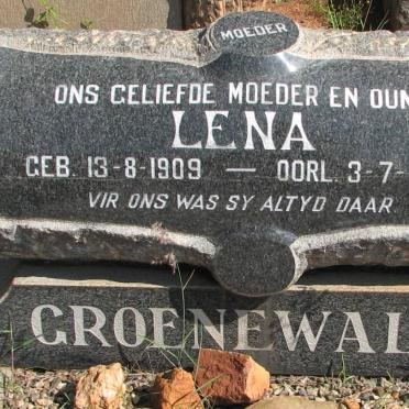 GROENEWALD Lena 1909-1994