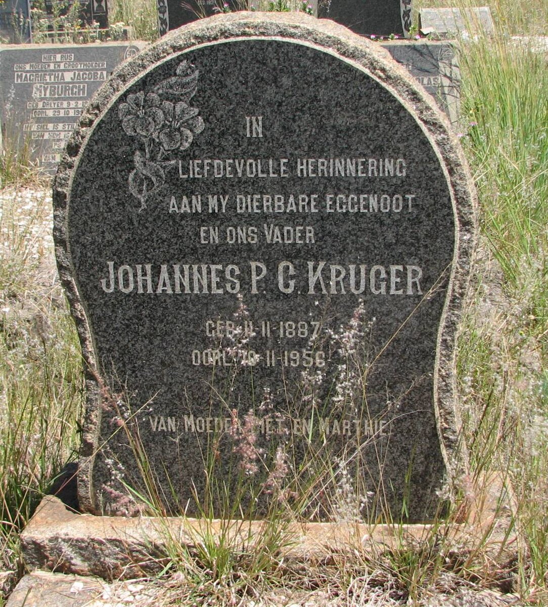 KRUGER Johannes P.G. 1887-1956