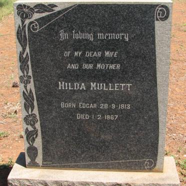 MULLETT Hilda nee EDGAR 1913-1967