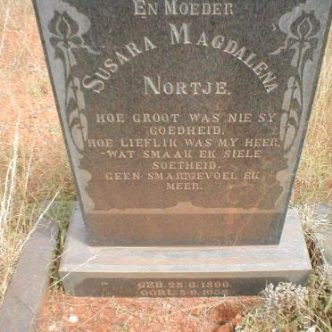 NORTJE Susara Magdalena 1890-1938