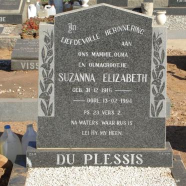 PLESSIS Gabriel Andries, du 1912-1975 &amp; Susanna Elizabeth 1916-1994 