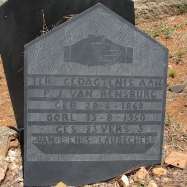 RENSBURG P.J., van 1860-1950