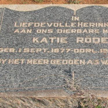 RODER Katie 1877-1926