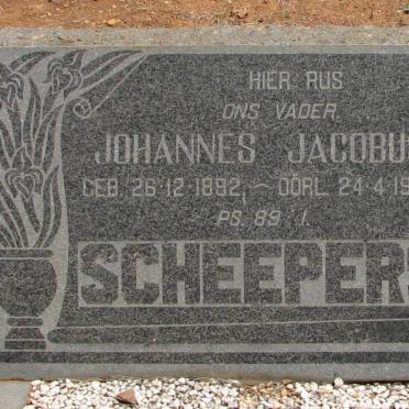 SCHEEPERS Johannes Jacobus 1892-1975