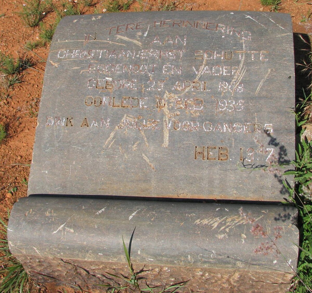 SCHUTTE Christiaan Ernst 1868-1935