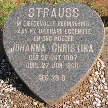 STRAUSS Johanna Christina 1887-1960
