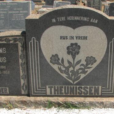 THEUNISSEN Lourens Petrus 1910-1956 &amp; Edith Mabel 1916-1989