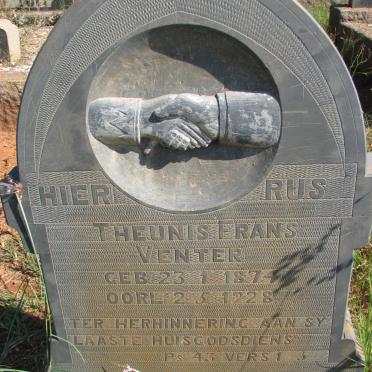 VENTER Theunis Frans 1874-1928