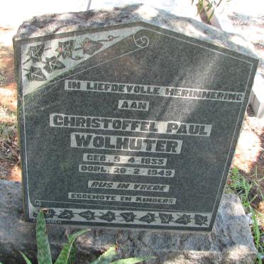 WOLHUTER Christoffel Paul 1855-1949