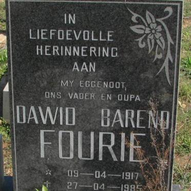 FOURIE Dawid Barend 1917-1985