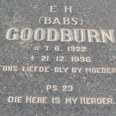 GOODBURN E.H. 1922-1996