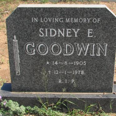 GOODWIN Sidney E. 1905-1978