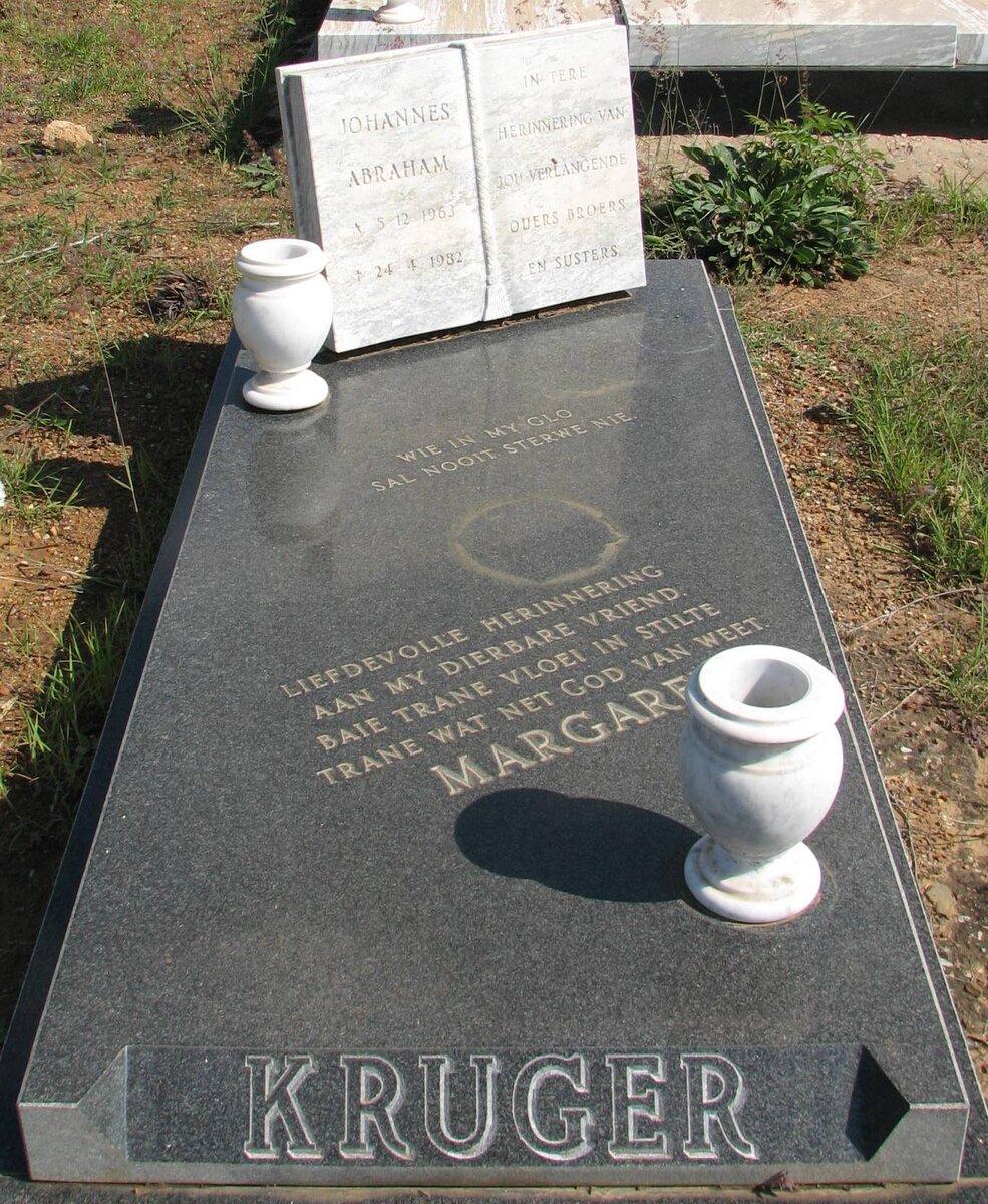 KRUGER Johannes Abraham 1963-1992