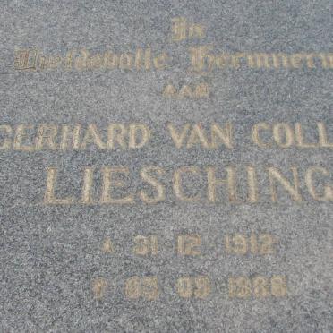 LIESCHING Gerhard van Coller 1912-1988