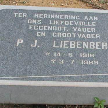 LIEBENBERG P.J. 1916-1989