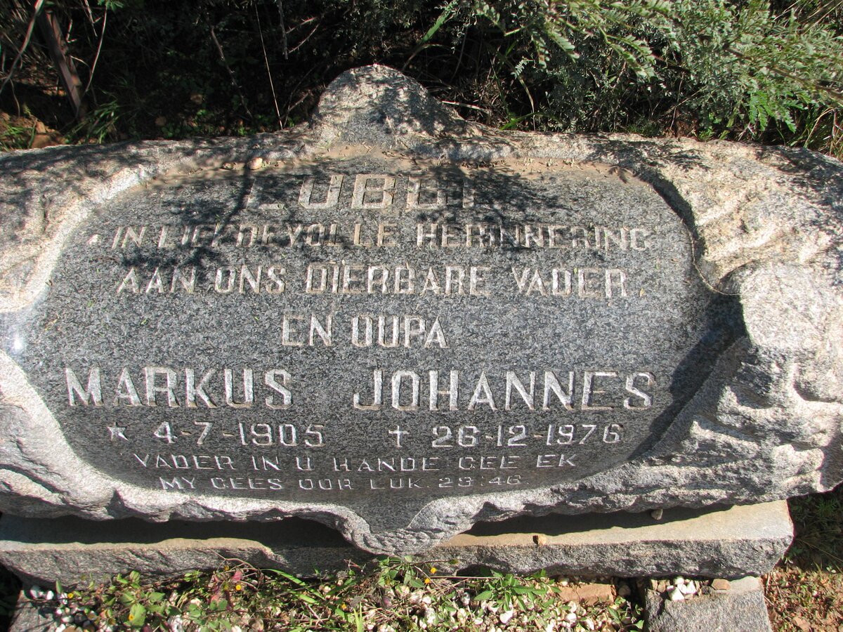 LUBBE Markus Johannes 1905-1976