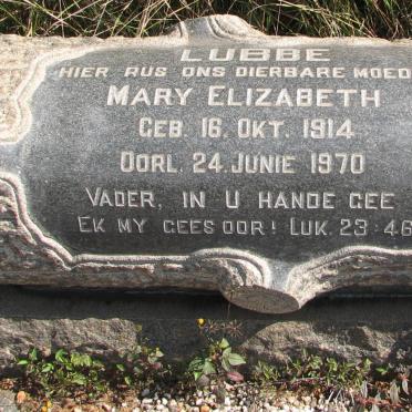 LUBBE Mary Elizabeth 1914-1970