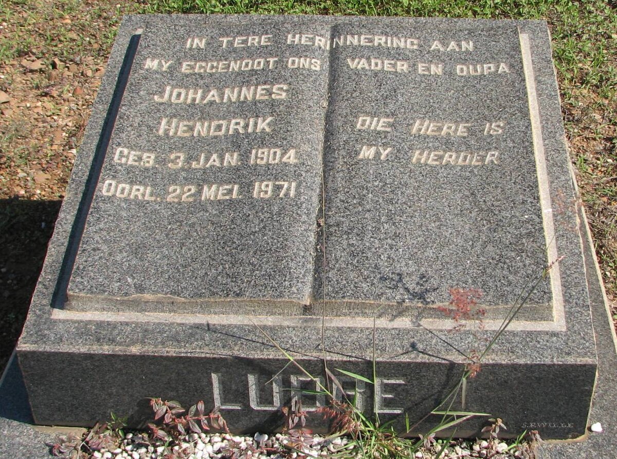 LUBBE Johannes Hendrik 1904-1971