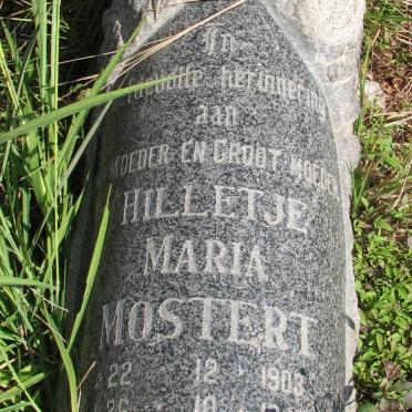 MOSTERT Hilletje Maria 1903-1985