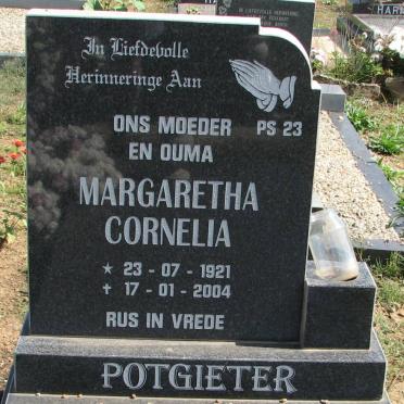 POTGIETER Margaretha Cornelia 1921-2004