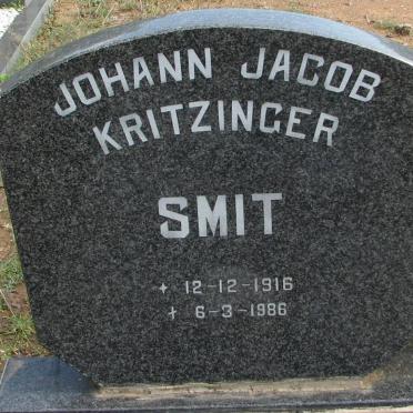 SMIT Johann Jacob Kritzinger 1916-1986