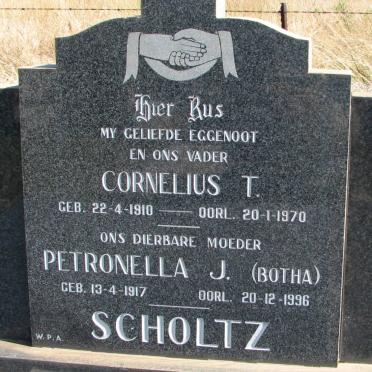 SCHOLTZ Cornelius T. 1910-1970 &amp; Petronella J. BOTHA 1917-1996