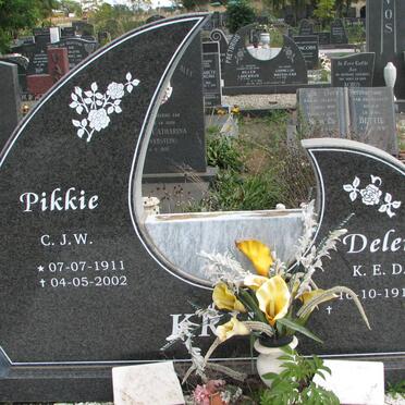 ? C.J.W. 1911-2002 &amp; K.E.D. 1917-