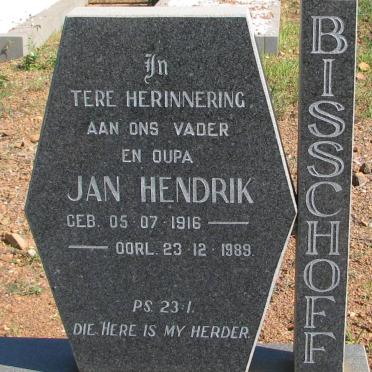 BISSCHOFF Jan Hendrik 1916-1989