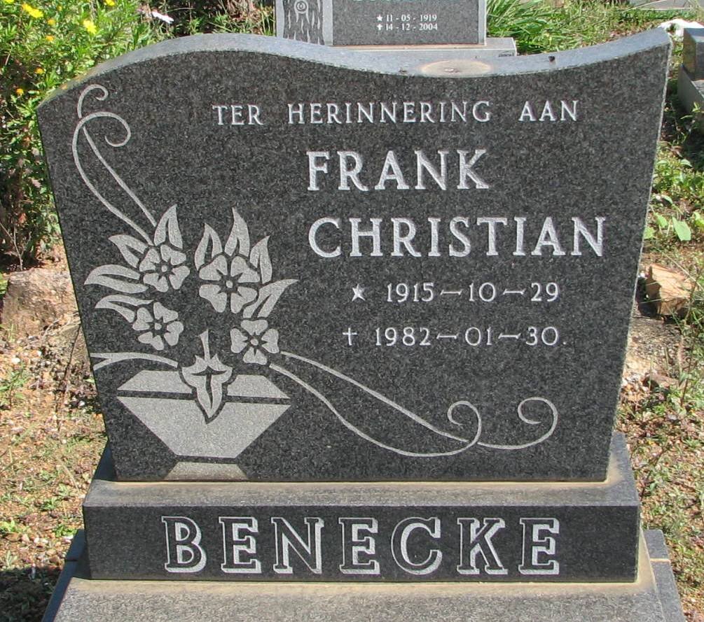 BENECKE Frank Christian 1915-1982