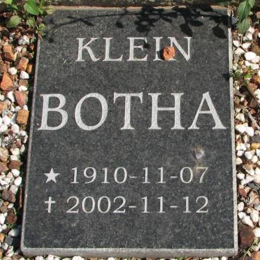 BOTHA Klein 1910-2002